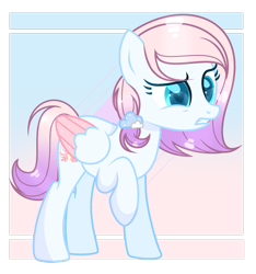 Size: 1280x1366 | Tagged: safe, artist:jisootheartist, oc, oc only, oc:angel wings, pegasus, pony, pegasus oc, solo, wings