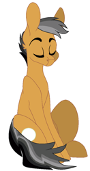 Size: 540x1024 | Tagged: safe, artist:megapon3, quibble pants, earth pony, pony, g4, eyes closed, male, solo