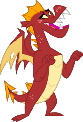 Size: 4000x5838 | Tagged: safe, alternate version, artist:melisareb, garble, dragon, g4, sweet and smoky, .svg available, absurd resolution, cute, freckles, gardorable, male, simple background, solo, transparent background, vector