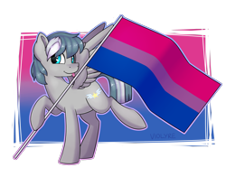 Size: 4200x3300 | Tagged: safe, artist:violyre, oc, oc only, oc:summer memory, pegasus, pony, :p, bisexual pride flag, pride, pride flag, simple background, solo, tongue out, transparent background