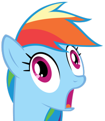 Size: 1600x1846 | Tagged: artist needed, safe, rainbow dash, pegasus, pony, g4, faic, female, simple background, solo, transparent background, vector