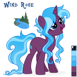 Size: 1024x1024 | Tagged: safe, artist:kabuvee, oc, oc only, oc:wind rose, pony, unicorn, female, mare, simple background, solo, transparent background