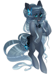 Size: 1425x1900 | Tagged: safe, artist:shady-bush, oc, oc only, original species, pond pony, closed species, female, mare, simple background, solo, transparent background