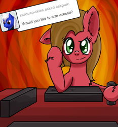 Size: 744x800 | Tagged: safe, artist:clouddg, oc, oc only, oc:pun, earth pony, pony, ask pun, ask, female, mare, solo