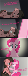 Size: 3000x8000 | Tagged: safe, artist:ace play, pinkie pie, oc, oc:ace play, earth pony, pony, g4, canon x oc, comforting, comic, crying, cute, duo, facial hair, feels, female, goatee, lying down, male, mare, ocbetes, pinkieplay, sad, shipping, smile song, smiling, stallion, straight, tears of joy, teary eyes