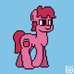 Size: 640x640 | Tagged: safe, artist:vohd, oc, earth pony, pony, animated, frame by frame, pixel art, simple background, solo, walking