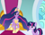 Size: 1400x1080 | Tagged: safe, artist:slb94, edit, editor:php185, twilight sparkle, alicorn, pony, unicorn, g4, my little pony: friendship is magic, the last problem, age difference, female, filly, filly twilight sparkle, future, older, older twilight, older twilight sparkle (alicorn), princess twilight 2.0, twilight sparkle (alicorn), unicorn twilight, younger