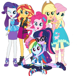 Size: 968x956 | Tagged: safe, edit, edited screencap, editor:larryboyfan1996, screencap, applejack, fluttershy, pinkie pie, rainbow dash, rarity, sci-twi, sunset shimmer, twilight sparkle, equestria girls, equestria girls series, applejack's hat, background removed, boots, clothes, converse, cowboy boots, cowboy hat, cute, dashabetes, diapinkes, feet, geode of empathy, geode of fauna, geode of shielding, geode of sugar bombs, geode of super speed, geode of super strength, geode of telekinesis, glasses, hat, high heels, hug, humane five, humane seven, humane six, jackabetes, jacket, jewelry, leather, leather jacket, looking at you, magical geodes, necklace, not a vector, one eye closed, open mouth, raribetes, rarity peplum dress, sandals, shimmerbetes, shoes, shyabetes, simple background, smiling, smiling at you, tanktop, transparent background, twiabetes, vector, vest, wink, winking at you