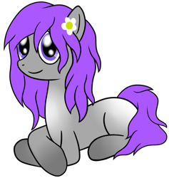 Size: 677x715 | Tagged: safe, artist:cloudy95, oc, oc only, oc:kitty forest, earth pony, pony, female, mare, prone, simple background, solo, transparent background
