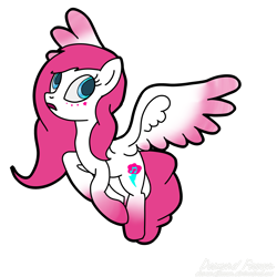 Size: 2449x2449 | Tagged: safe, artist:desmondferrcon, oc, oc only, oc:sparkle fly, pegasus, pony, flying, high res, pegasus oc, simple background, solo, transparent background, wings