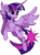 Size: 1126x1517 | Tagged: safe, artist:sunbusting, twilight sparkle, alicorn, pony, g4, concave belly, cutie mark, female, mare, open mouth, simple background, slender, solo, spread wings, stained glass, thin, transparent background, twilight sparkle (alicorn), wings