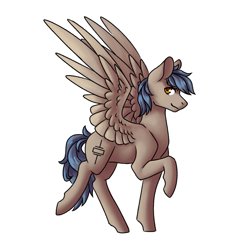 Size: 2000x2000 | Tagged: safe, artist:flaming-trash-can, oc, oc only, oc:phase noise, pegasus, pony, high res, solo
