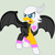 Size: 896x898 | Tagged: safe, artist:twidashfan1234, bat pony, rouge the bat, sonic the hedgehog (series)