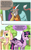 Size: 1280x2068 | Tagged: safe, artist:echo-204, discord, fluttershy, twilight sparkle, alicorn, pony, comic:rest day, g4, heart eyes, misspelling, twilight sparkle (alicorn), wingding eyes