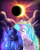 Size: 2408x3000 | Tagged: safe, artist:not-ordinary-pony, derpibooru exclusive, princess celestia, princess luna, alicorn, pony, g4, curved horn, duo, eclipse, eyes closed, high res, horn, redraw, royal sisters, sisters