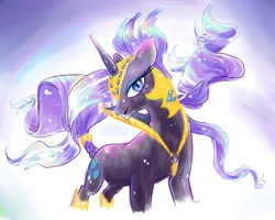 Size: 1280x1024 | Tagged: safe, artist:dhy03032, nightmare rarity, pony, g4, blue eyeshadow, eyeshadow, female, makeup, solo
