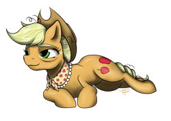 Size: 1280x906 | Tagged: safe, artist:maneiacmayhem, applejack, earth pony, pony, g4, the last problem, clothes, female, granny smith's shawl, older, older applejack, simple background, solo, transparent background