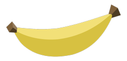 Size: 1000x480 | Tagged: safe, artist:ravecrocker, equestria girls, g4, banana, context is for the weak, food, fruit, no pony, simple background, transparent background, vector, yellow