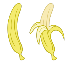 Size: 1300x1140 | Tagged: safe, artist:ravecrocker, equestria girls, g4, banana, context is for the weak, food, fruit, no pony, simple background, transparent background, vector, yellow