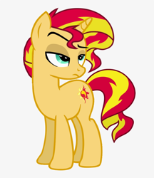 Size: 820x951 | Tagged: safe, artist:theedgyduck, edit, vector edit, sunset shimmer, pony, unicorn, g4, male, rule 63, simple background, solo, stallion, sunset glare, sunset shimmer is not amused, unamused, vector, white background