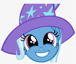 Size: 602x509 | Tagged: artist needed, source needed, useless source url, safe, trixie, g4, clothes, cute, diatrixes, happy, hat, looking at you, smiling, smiling at you, trixie's hat