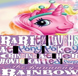 Size: 1024x998 | Tagged: safe, editor:logan jones, rarity (g3), g3, the runaway rainbow, caption, expand dong, exploitable meme, image macro, meme, pony pokey (youtuber), shitposting