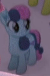 Size: 172x257 | Tagged: safe, screencap, blueberry taffy, earth pony, pony, g4, my little pony: the movie, background pony, cropped, female, happy, looking up, mare, op i can't see shit, solo focus