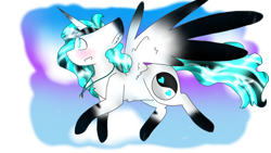 Size: 2560x1440 | Tagged: safe, artist:shinningblossom12, oc, oc only, alicorn, pony, alicorn oc, chest fluff, coat markings, horn, jewelry, necklace, simple background, socks (coat markings), solo, speedpaint available, transparent background, wings