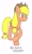 Size: 683x1137 | Tagged: safe, artist:cmara, applejack, earth pony, pony, g4, applejack's hat, cowboy hat, cute, female, happy, hat, jackabetes, mare, raised hoof, solo, traditional art