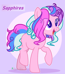 Size: 988x1125 | Tagged: safe, artist:2pandita, oc, oc only, oc:sapphires, earth pony, pony, base used, female, mare, solo