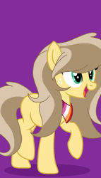 Size: 764x1340 | Tagged: safe, artist:circuspaparazzi5678, oc, oc only, oc:honey sweets, earth pony, pony, bandana, base used, female, freckles, lesbian, lesbian flag, offspring, parent:applejack, parent:caramel, parents:carajack, solo