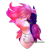 Size: 2600x2600 | Tagged: safe, artist:redheartponiesfan, oc, oc only, oc:dizzy dusk, pony, bust, female, high res, mare, portrait, simple background, solo, transparent background