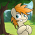 Size: 2500x2500 | Tagged: safe, artist:pizzamovies, oc, oc only, oc:pizzamovies, earth pony, pony, blushing, high res, looking at something, male, solo, tree
