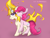 Size: 1700x1304 | Tagged: safe, artist:memengla, pinkie pie, twilight sparkle, earth pony, pony, unicorn, g4, cross-popping veins, duo, food, marshmallow, mouth hold, mundane utility, rapidash twilight, unicorn twilight, walking campfire