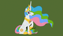 Size: 1920x1080 | Tagged: safe, artist:lundashy, princess celestia, g4, minecraft, minecraft pixel art, pixel art