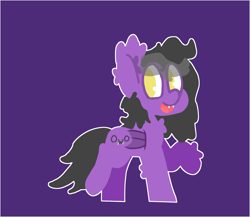 Size: 5760x5000 | Tagged: safe, artist:augen, oc, oc only, oc:augen, bat pony, pony, bat pony oc, bat wings, cute, female, mare, owo, simple background, smiling, solo, wings