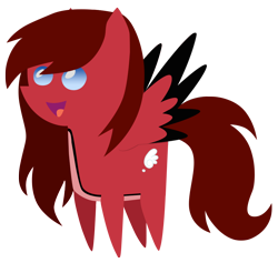 Size: 920x873 | Tagged: safe, artist:foreshadowart, oc, oc only, oc:nojiko, pegasus, pony, open mouth, pegasus oc, pointy ponies, simple background, solo, transparent background, wings