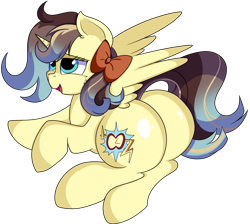 Size: 1280x1146 | Tagged: safe, artist:rainbowtashie, oc, oc:king righteous authority, alicorn, pony, adorable face, alicorn oc, alicorn princess, bow, butt, commissioner:bigonionbean, cute, cutie mark, female, flank, fusion, fusion:braeburn, fusion:doctor whooves, fusion:prince blueblood, fusion:time turner, fusion:wind waker, horn, mare, plot, rule 63, simple background, the ass was fat, the legend of zelda, the legend of zelda: the wind waker, transparent background, wings, writer:bigonionbean