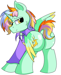 Size: 5000x6121 | Tagged: safe, artist:rainbowtashie, oc, oc:princess sincere scholar, alicorn, pony, alicorn oc, alicorn princess, butt, clothes, commissioner:bigonionbean, cutie mark, extra thicc, flank, fusion, fusion:cheerilee, fusion:ms. harshwhinny, fusion:spitfire, fusion:trixie, horn, male, plot, rule 63, seductive pose, simple background, stallion, the ass was fat, transparent background, wings, writer:bigonionbean