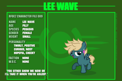 Size: 6000x4000 | Tagged: safe, artist:estories, oc, oc only, oc:lee wave, pegasus, pony, fallout equestria, g4, absurd resolution, female, filly, revenant — fallout equestria 2, solo