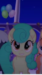 Size: 418x753 | Tagged: safe, screencap, earth pony, pony, g4, my little pony: the movie, background pony, cropped, female, happy, mare, unnamed character, unnamed pony