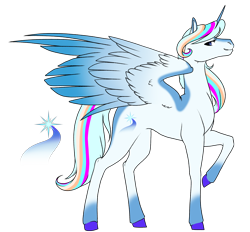 Size: 2674x2480 | Tagged: safe, artist:oneiria-fylakas, rainbow dash, rarity, oc, oc only, alicorn, pony, g4, female, fusion, high res, simple background, solo, transparent background