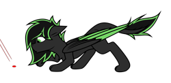 Size: 3075x1500 | Tagged: safe, artist:pegasko, oc, oc only, oc:eytlin, sphinx, behaving like a cat, laser, laser pointer, looking at something, simple background, sneaking, solo, sphinx oc, transparent background, vector