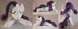 Size: 5376x2000 | Tagged: safe, artist:bastler, rarity, pony, unicorn, g4, female, irl, mare, photo, plushie, sleeping