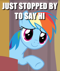 Size: 588x694 | Tagged: safe, edit, edited screencap, screencap, rainbow dash, pony, g4, stranger than fan fiction, caption, cropped, female, image macro, rhyme, solo, text