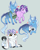 Size: 1500x1898 | Tagged: safe, artist:owlcoholik, starlight glimmer, trixie, oc, oc:white rabbit, classical unicorn, draconequus, hybrid, pony, unicorn, g4, baby, blaze (coat marking), cloven hooves, coat markings, facial markings, family, female, hoers, horn, interspecies offspring, leonine tail, lesbian, mother and child, offspring, parent:discord, parent:starlight glimmer, parent:trixie, parents:trixcord, ship:startrix, shipping, simple, unshorn fetlocks