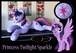 Size: 1280x891 | Tagged: safe, artist:purplenebulastudios, twilight sparkle, alicorn, pony, g4, irl, life size, photo, plushie, solo, twilight sparkle (alicorn)
