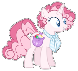 Size: 1024x939 | Tagged: safe, artist:yourrdazzle, oc, oc only, pony, unicorn, base used, female, magical lesbian spawn, mare, offspring, parent:pinkie pie, parent:rarity, parents:raripie, simple background, solo, transparent background