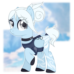 Size: 2308x2308 | Tagged: safe, artist:exagryph, pegasus, pony, female, high res, jett, mare, ponified, solo, valorant