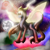 Size: 5800x5800 | Tagged: safe, artist:florarena-kitasatina/dragonborne fox, pony, absurd resolution, artificial wings, augmented, candy, crossover, floppy ears, food, leonine tail, magic, magic wings, mare in the moon, moon, planet, ponified, shading, signature, solo, space, spread wings, sweet breaker (qp shooting), unshorn fetlocks, watermark, wings